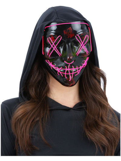 Pink Light Up LED Stitch Mask_1