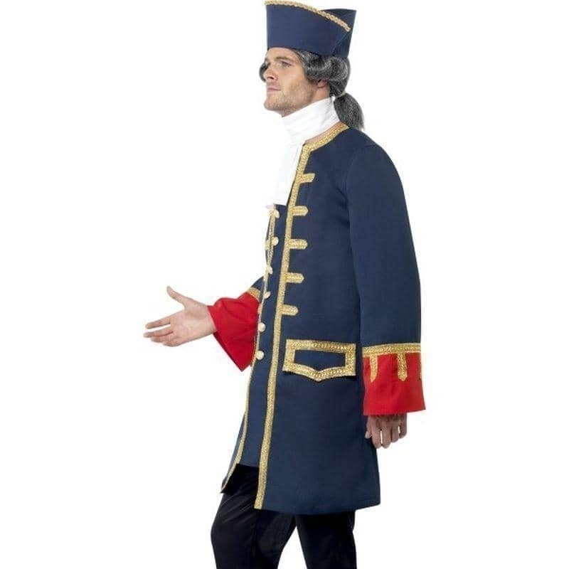 Pirate Commander Costume Adult Blue Gold_3