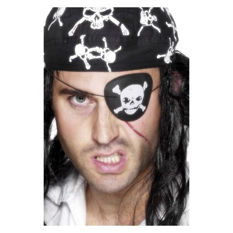 Size Chart Pirate Eyepatch Adult Black White