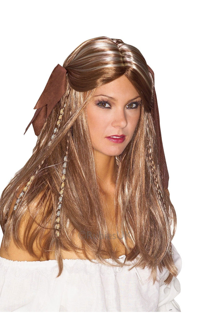 Pirate Wench Long Blonde Wig_1