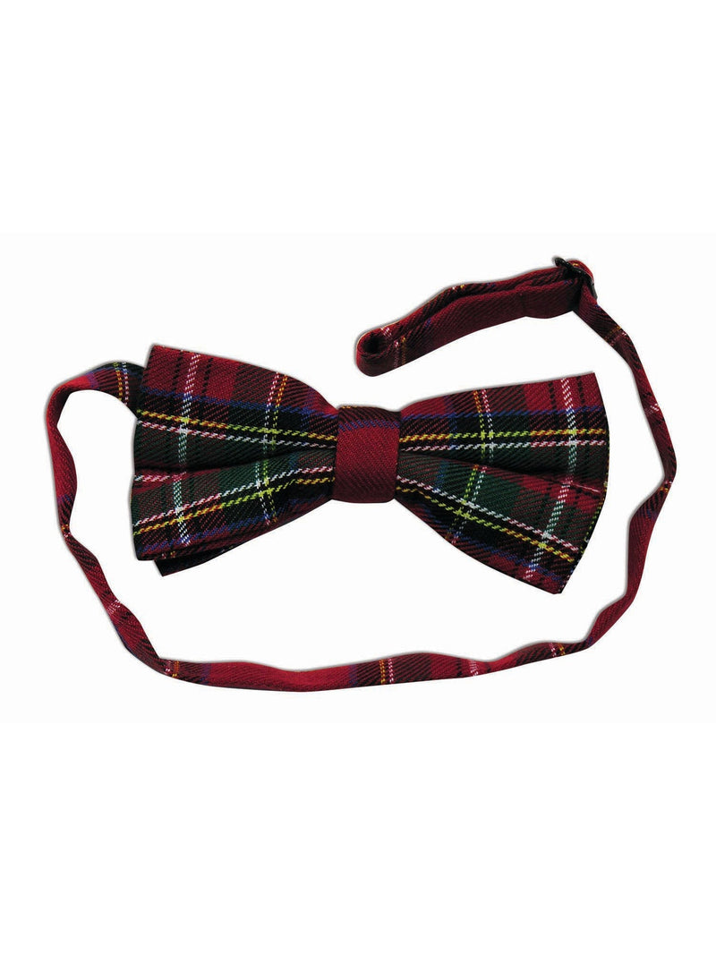 Plaid Bow Tie Clip On_1