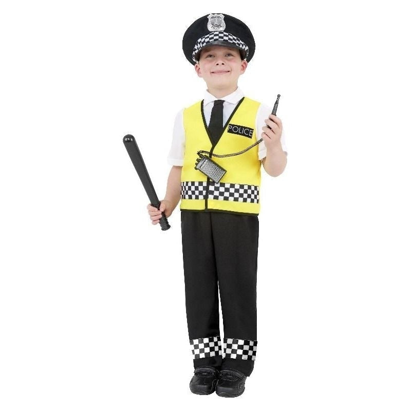 Police Boy Costume Kids Yellow with Black_4