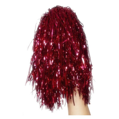 Pom Poms Metallic Red Adult_1