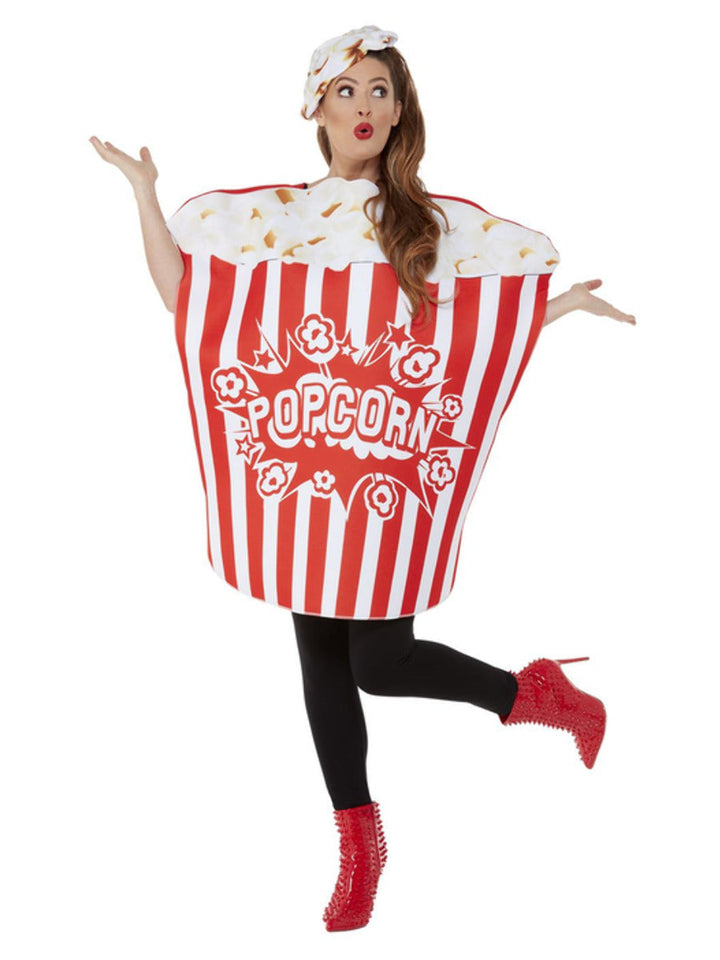 Popcorn Costume Adult Red White All In One Popcorn Costume Adult Red White All In One
