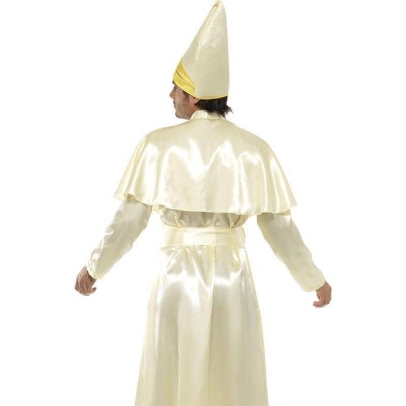 Pope Costume Adult White Yellow_2