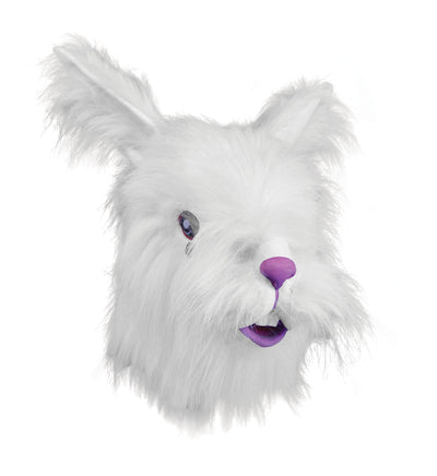 Rabbit Mask Fluffy White Fur_1