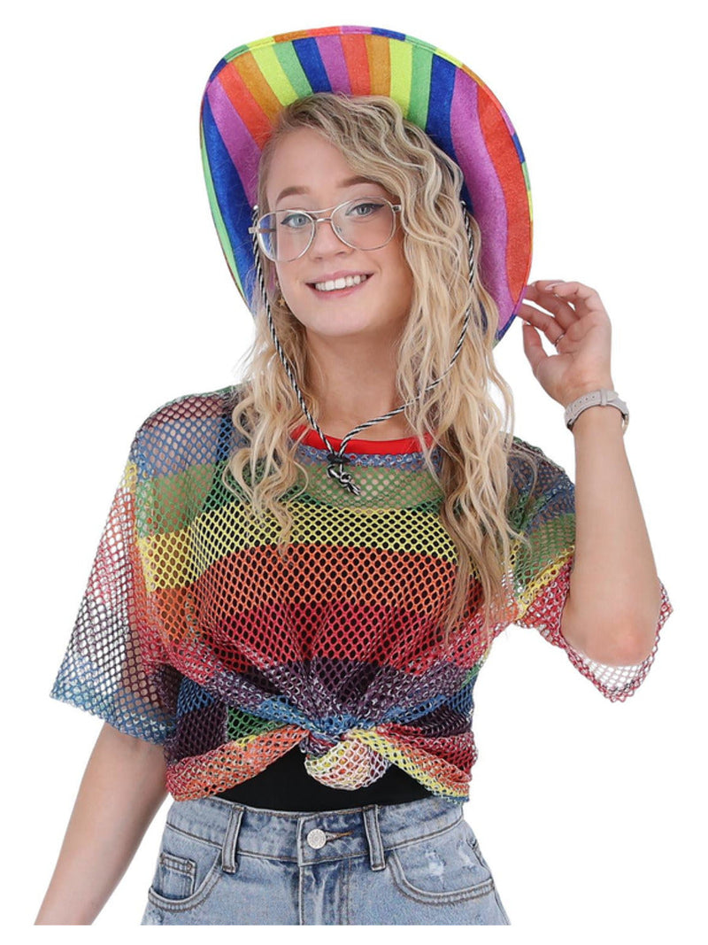 Rainbow Mesh Top T Shirt Pride_2