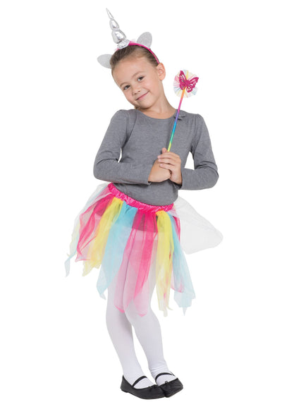 Rainbow Unicorn Tutu Headband &amp; Wand Set_1