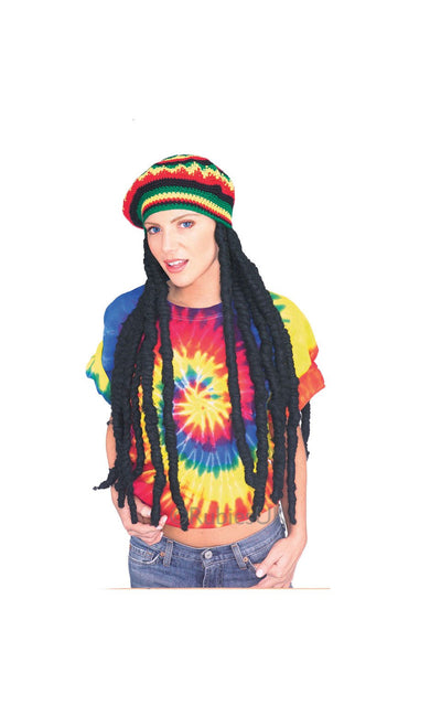 Rasta Wig With Cap Black_1