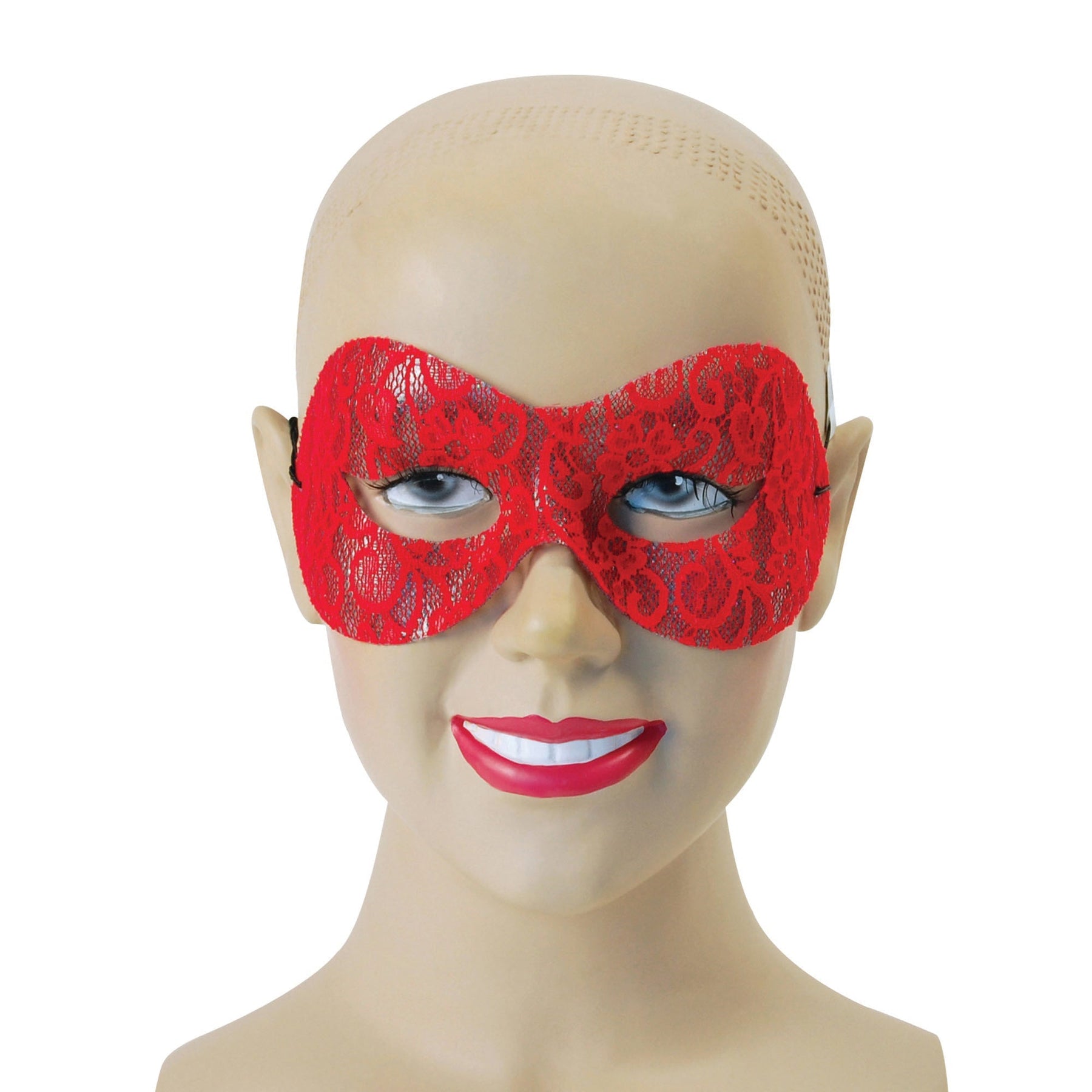 Red Lace Domino Eye Masks Unisex – Mad Distribution Costumes Australia