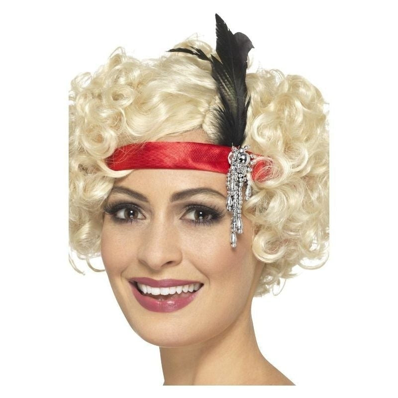 Size Chart Red Satin Charleston Headband Adult