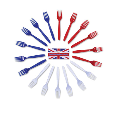 Red White Blue Forks Party Goods Unisex_1