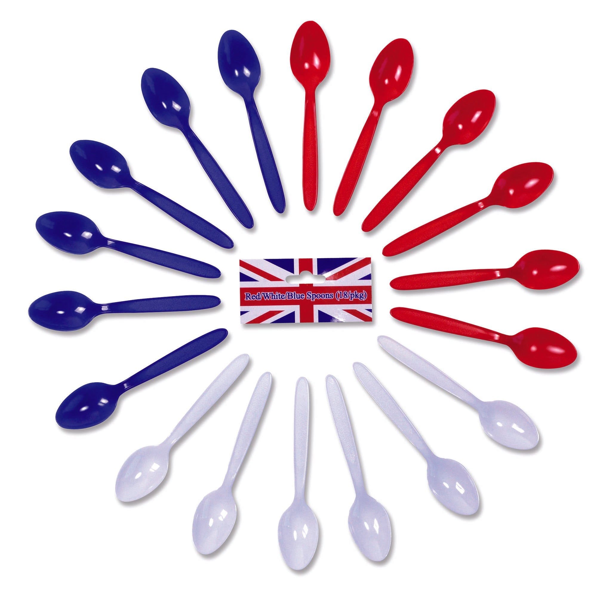 Red White Blue Spoons Party Goods Unisex – Mad Distribution Costumes ...
