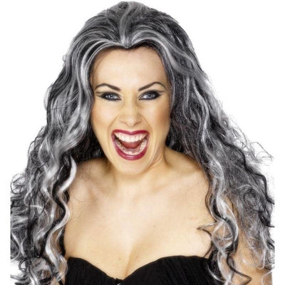 Renaissance Vamp Wig Adult Grey_1