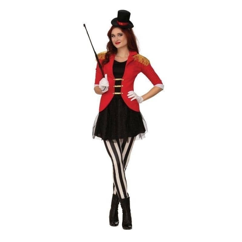 Ringmaster Ladies Adult Costume Red Jacket_1