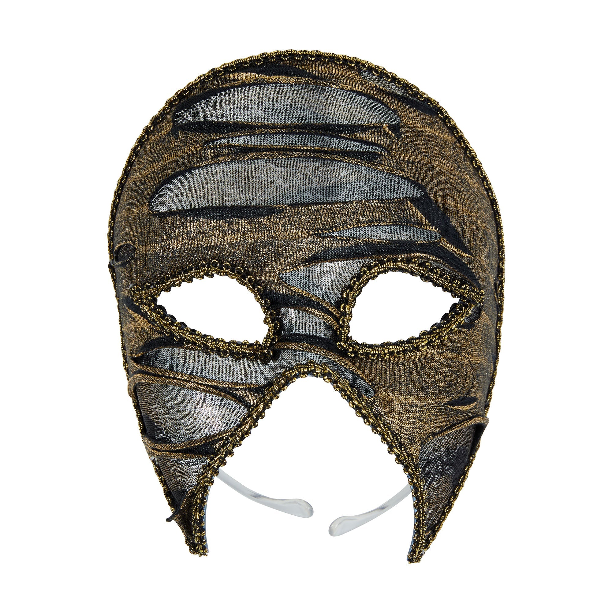 Ripped Look Mask Gold & Black – Mad Distribution Costumes Australia