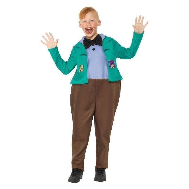 Roald Dahl Deluxe Augustus Gloop Costume Kids Green_2