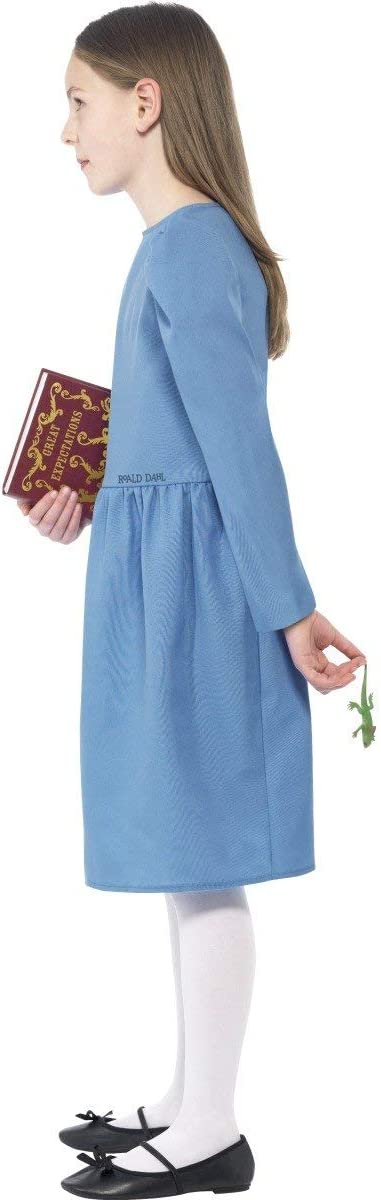 Roald Dahl Matilda Licensed Costume Kids Blue Dress_2