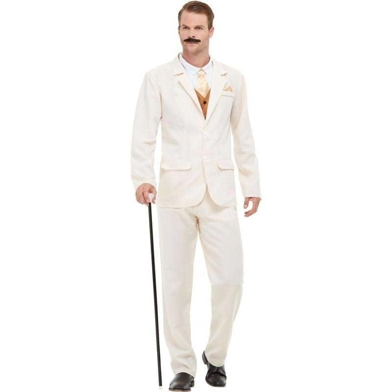 Roaring 20s Gent Costume Adult White_4