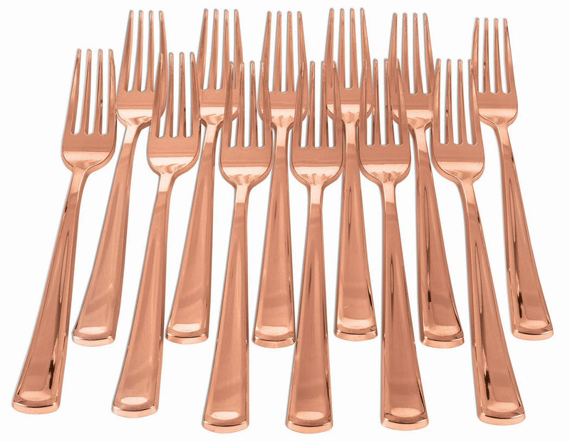 Rose Gold Forks 12 Pack_1