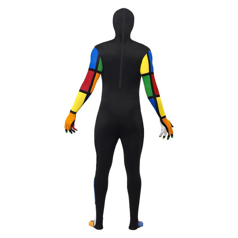 Rubiks Cube Second Skin Costume Multi-Coloured Adult_2