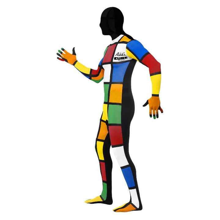 Rubiks Cube Second Skin Costume Multi-Coloured Adult Rubiks Cube Second Skin Costume Multi-Coloured Adult