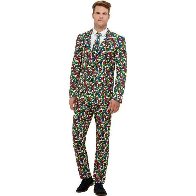 Rubiks Cube Suit Licensed Adult Costume_1