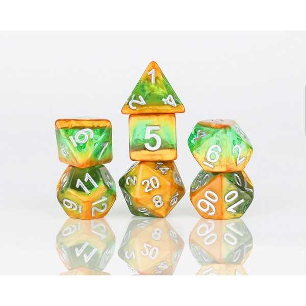 Sirius Dice: Rainforest Polyhedral Dice Set