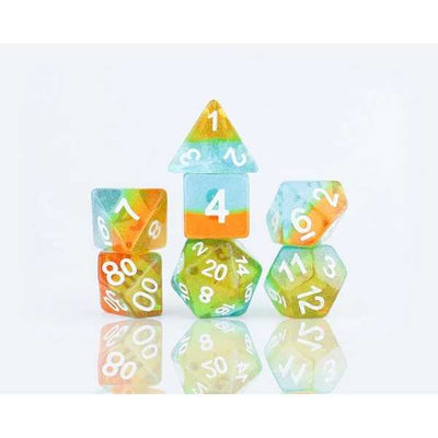 Sirius Dice: Celestial Ocean Dusk Polyhedral Dice Set