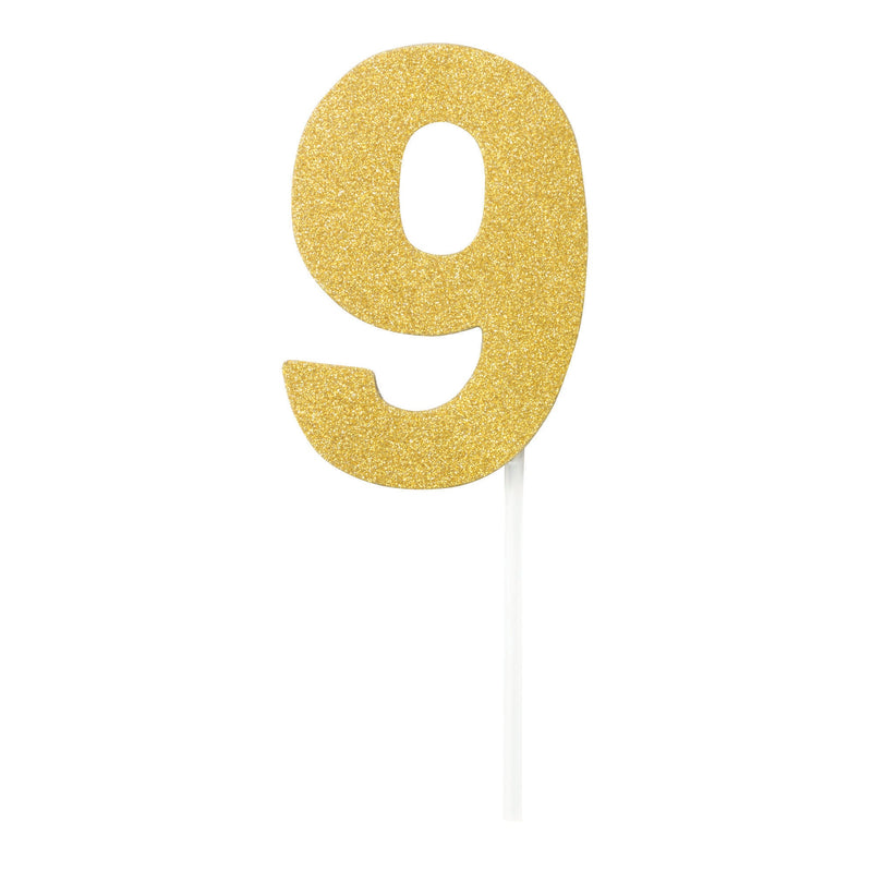 Diamond Cake Toppers Gold No. 9_1 SK99710