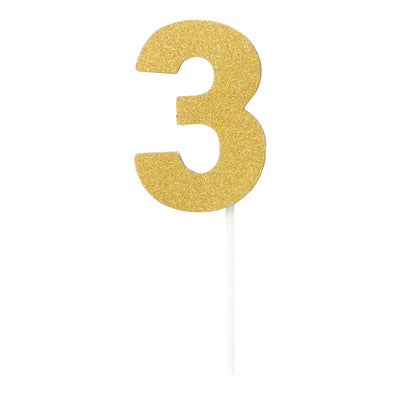 Diamond Cake Toppers Gold No. 3_1 SK99719