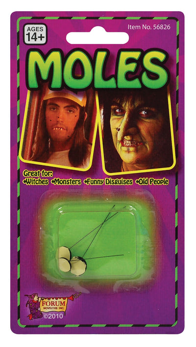 Moles Holy Moly Stick On Mutilations Disguises Unisex Pack 3_1 SM015
