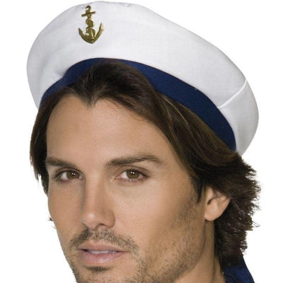 Sailor Hat Adult White_1