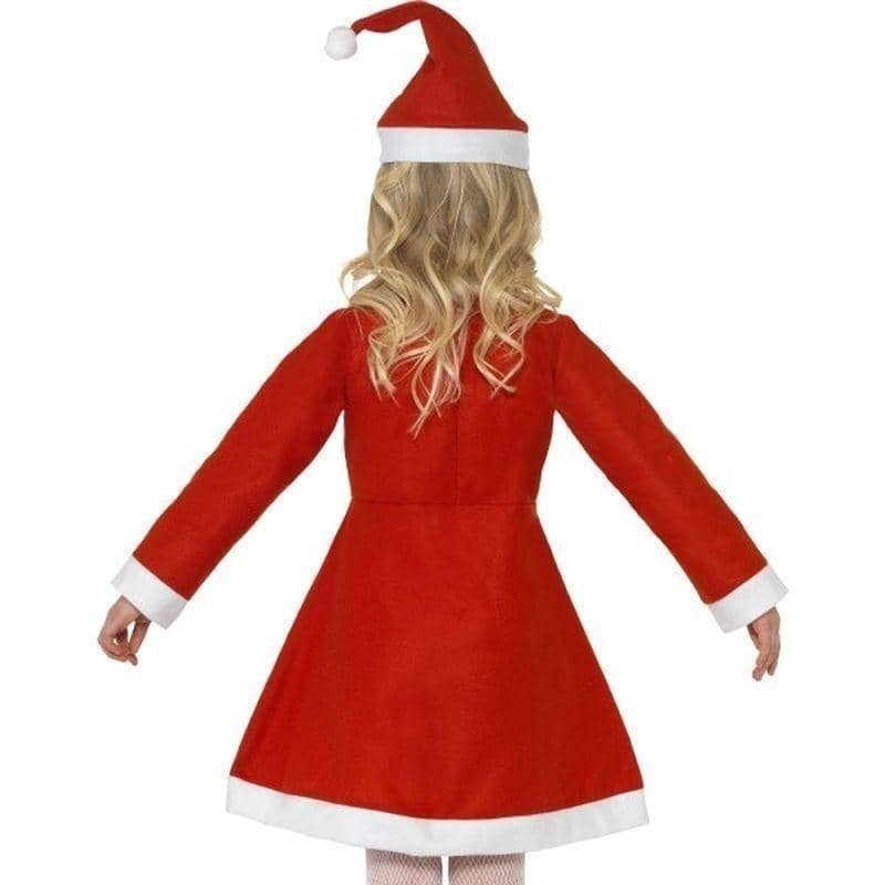 Santa Girl Costume Kids Red White_5