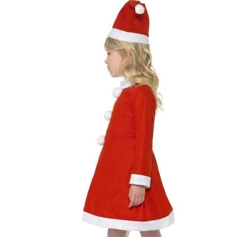 Santa Girl Costume Kids Red White_6