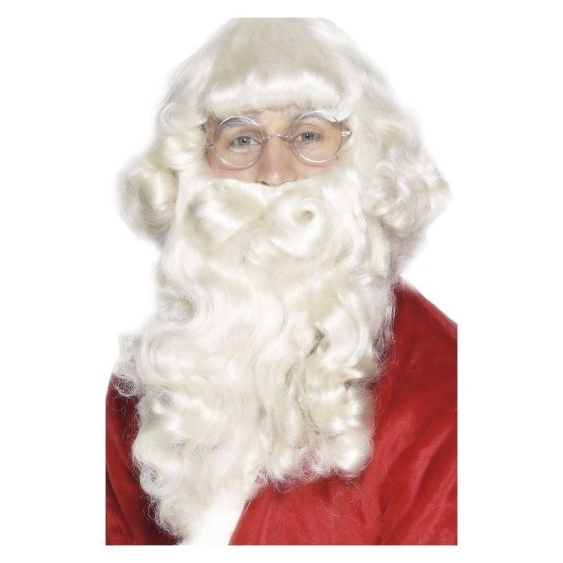 Size Chart Santa Wig and Beard Set Adult White