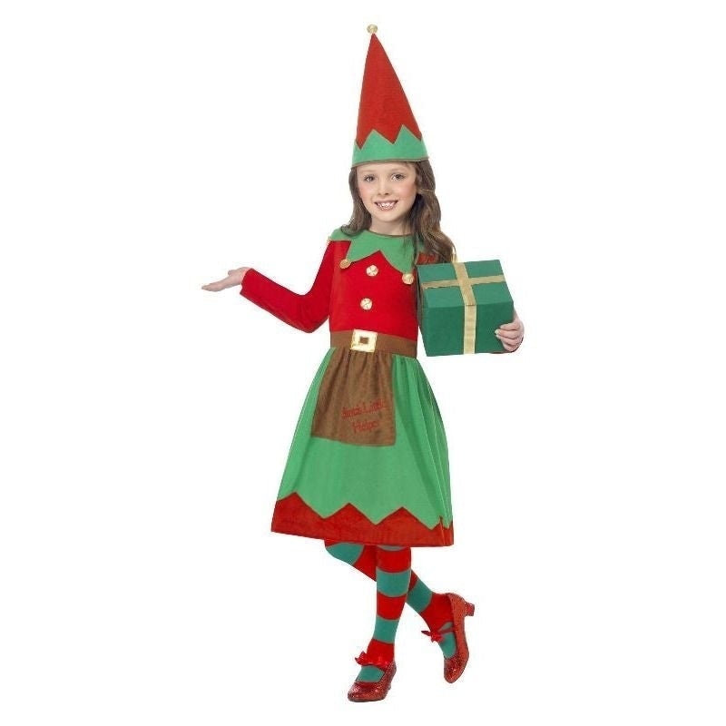 Santas Little Helper Costume Kids Red Green_4