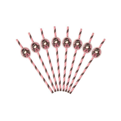 Santoro Gorjuss Ladybird Paper Straws Pink_1