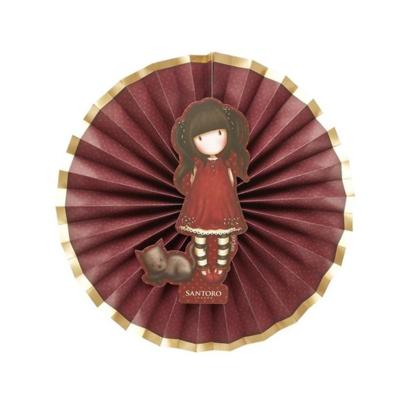 Santoro Gorjuss Ruby Paper Fans Red_1