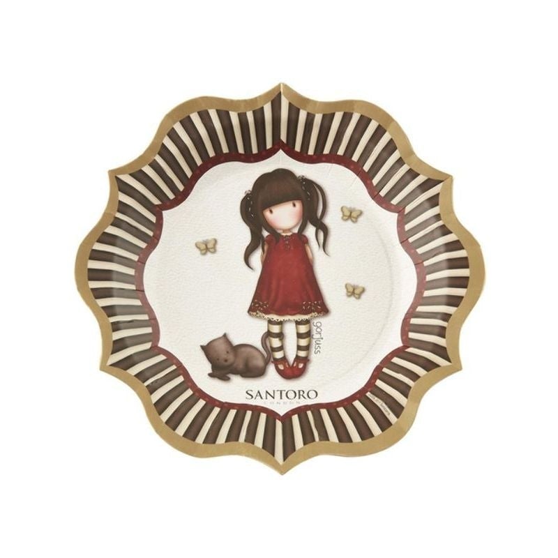 Santoro Gorjuss Ruby Paper Plates Black_1