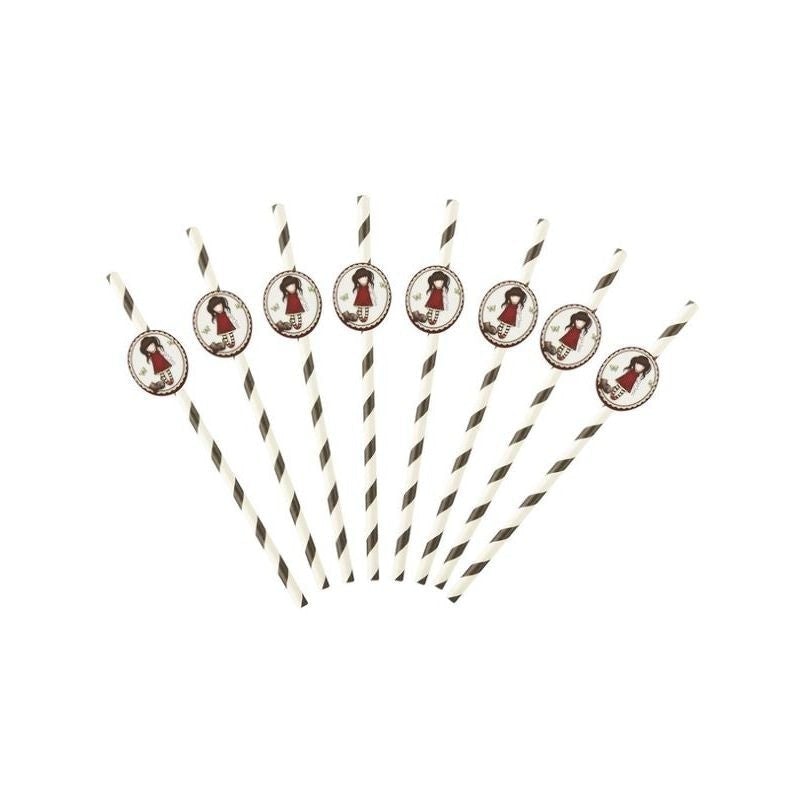 Santoro Gorjuss Ruby Paper Straws Black – Mad Distribution Costumes ...