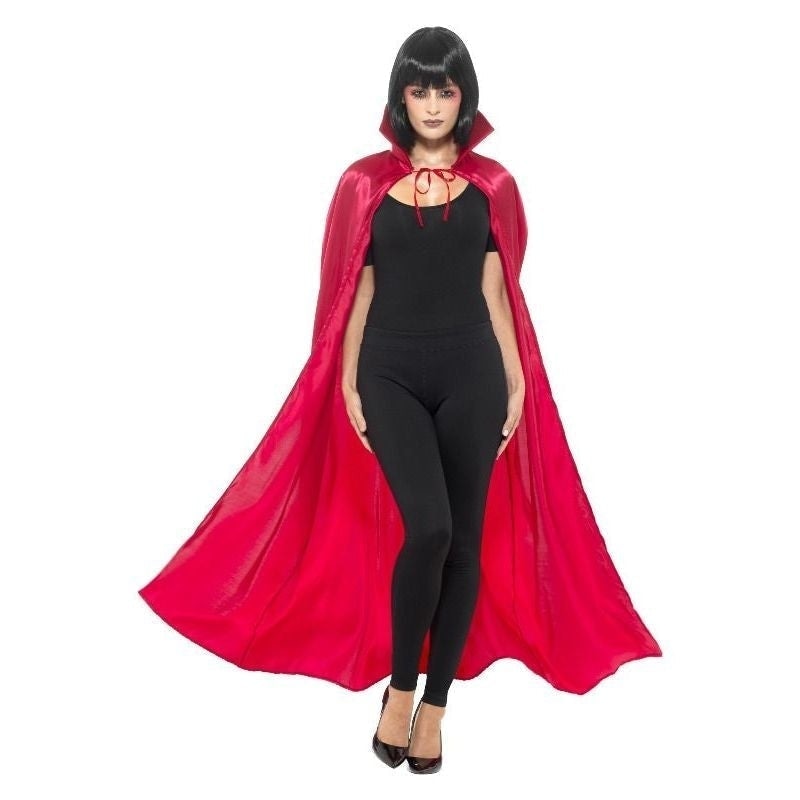 Size Chart Satin Devil Cape Adult Red