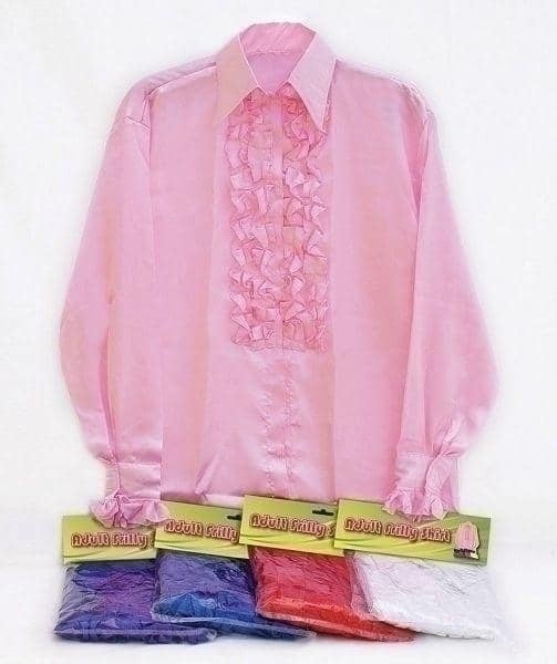 Satin Ruffle Shirt Mens Costume_1