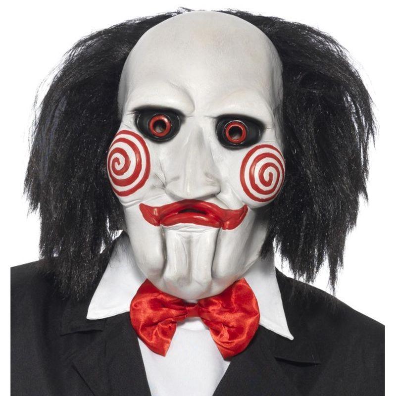 Saw Jigsaw Mask Adult Black White_1