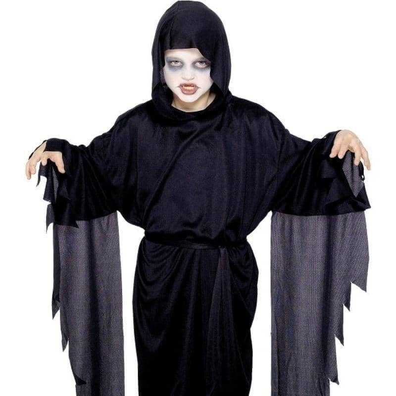 Screamer Ghost Robe Kids Black_1