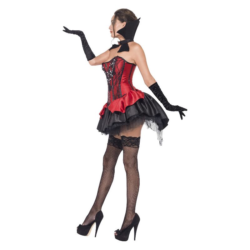 Seductive Vamp Costume Red & Black Adult_3