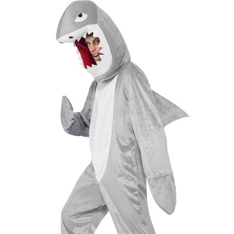 Grey Shark Costume Adult Bodysuit with Hood: Fin-tastic Fun! – Mad ...