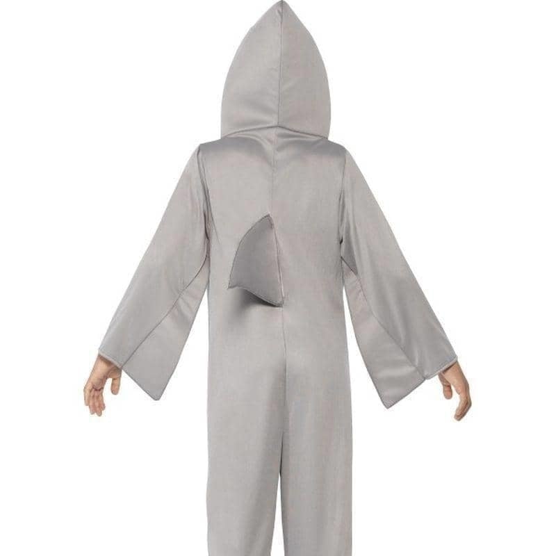 Shark Costume Kids Grey Hooded Jumpsuit_3