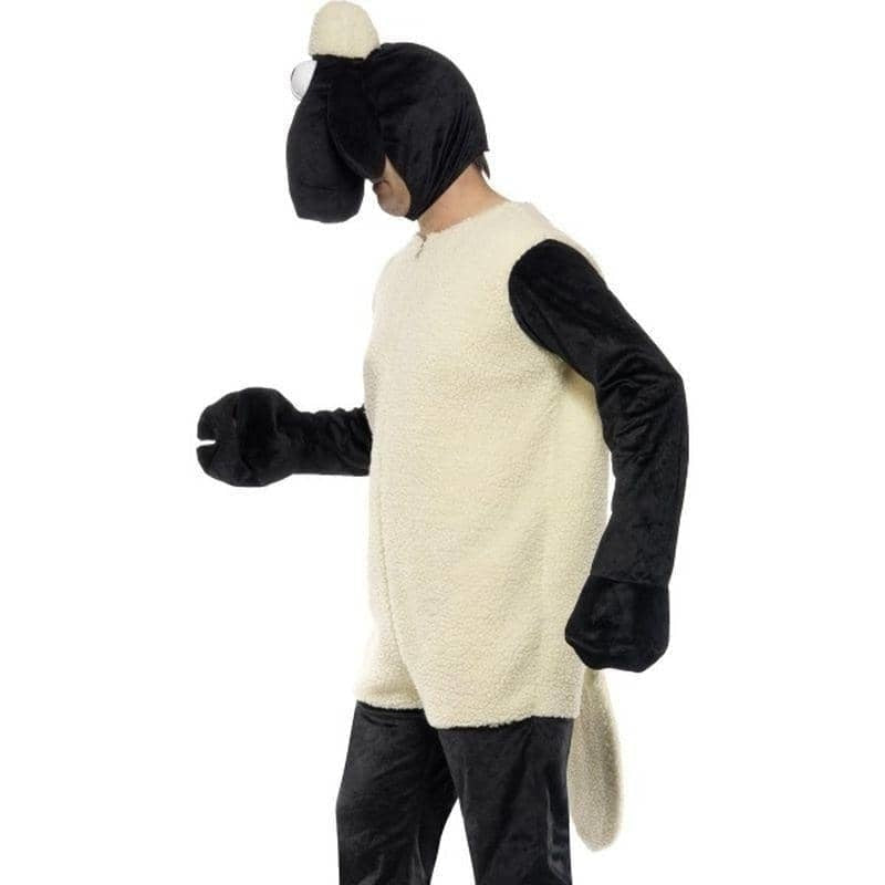 Size Chart Shaun The Sheep Costume Adult White Black Jumpsuit