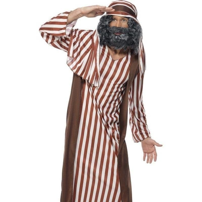 Shepherd Costume Adult Brown White_1